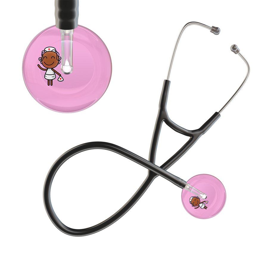 Cartoon Nurse F4 Skin Cardiology Stethoscope