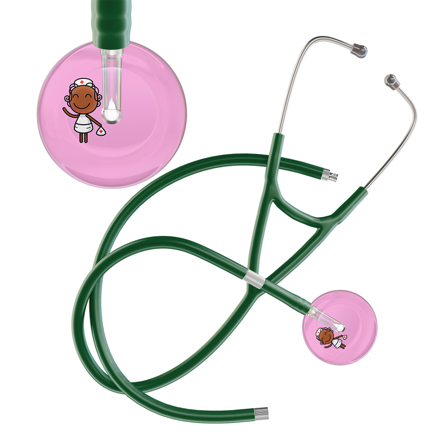 Cartoon Nurse F4 Skin Cardiology Stethoscope