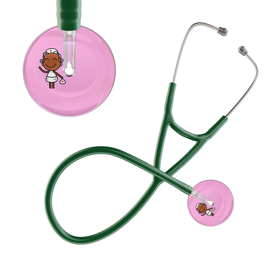 Cartoon Nurse F4 Skin Cardiology Stethoscope