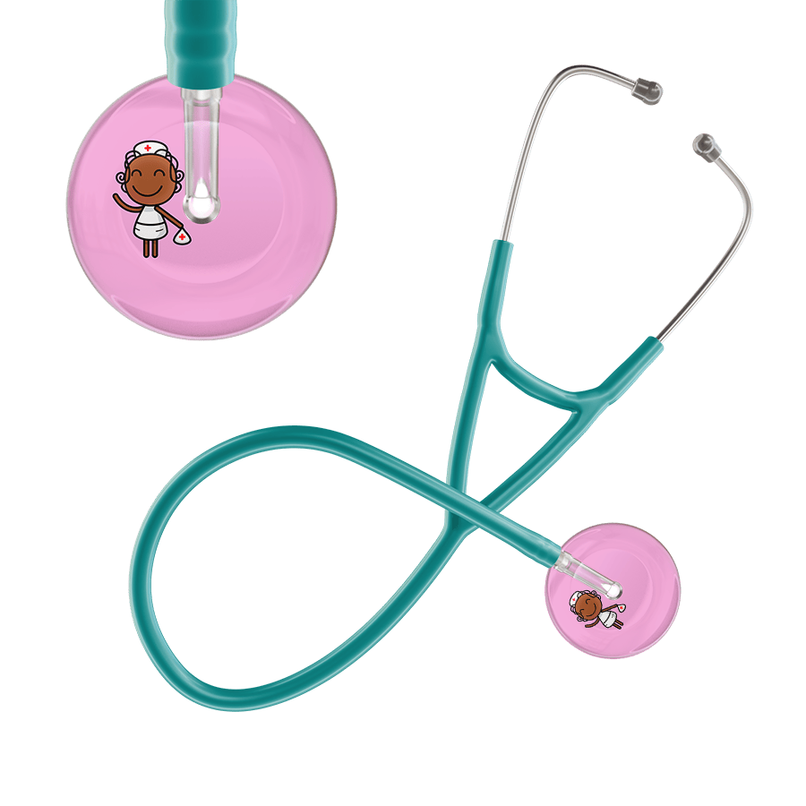 Ultrascope Single Stethoscope Light Pink F4 Cartoon Nurse / Adult / Jade Cartoon Nurse F4 Skin Cardiology Stethoscope