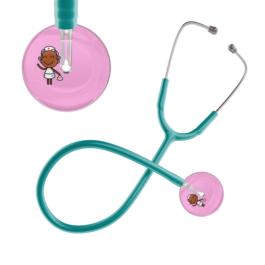 Ultrascope Single Stethoscope Light Pink F4 Cartoon Nurse / Adult / Jade Cartoon Nurse F4 Skin Stethoscope