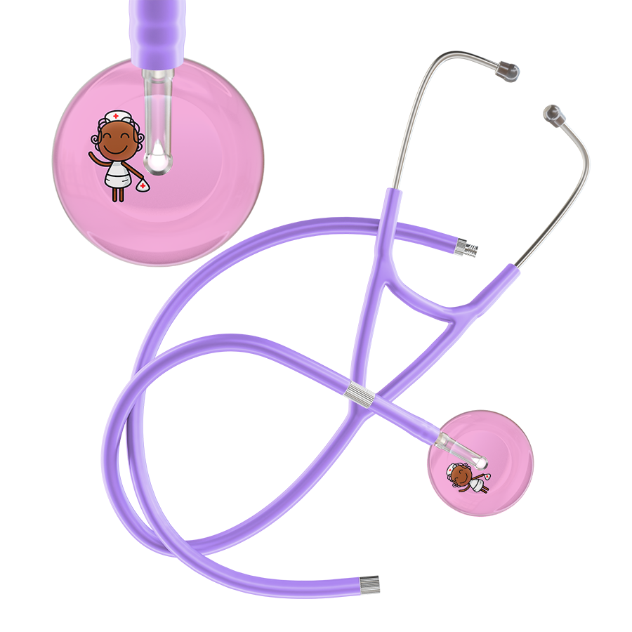 Cartoon Nurse F4 Skin Cardiology Stethoscope