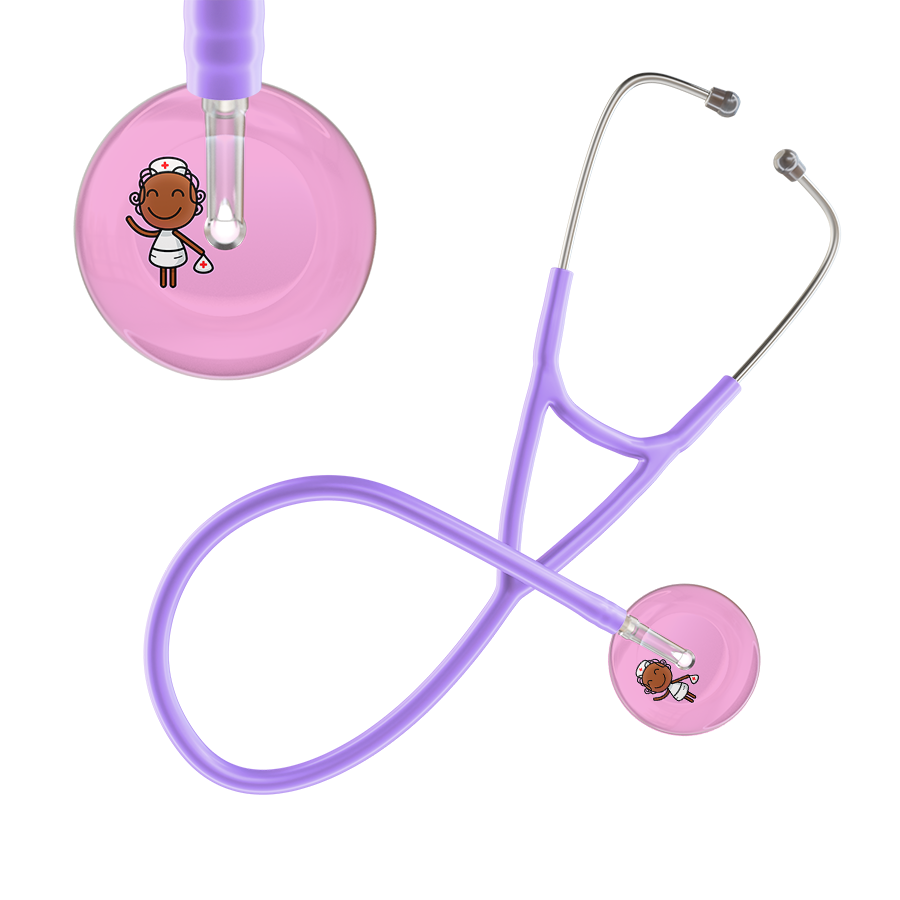 Cartoon Nurse F4 Skin Cardiology Stethoscope