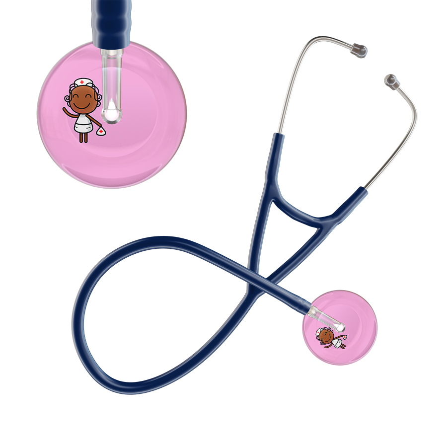 Cartoon Nurse F4 Skin Cardiology Stethoscope
