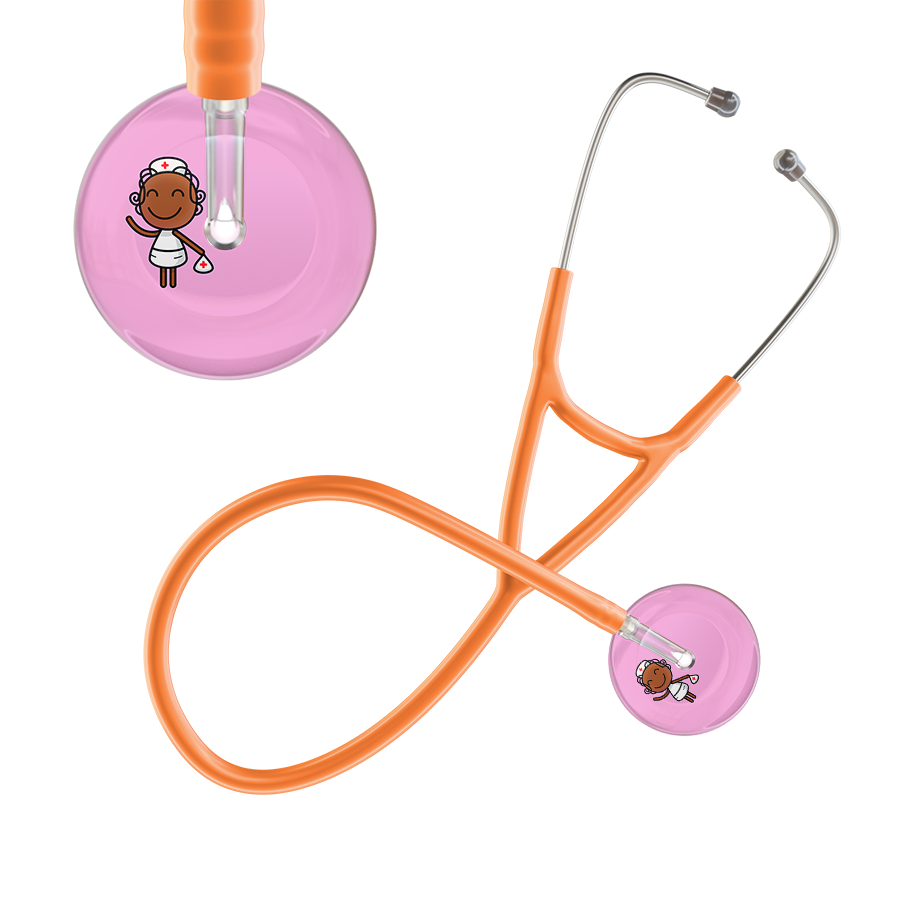 Cartoon Nurse F4 Skin Cardiology Stethoscope