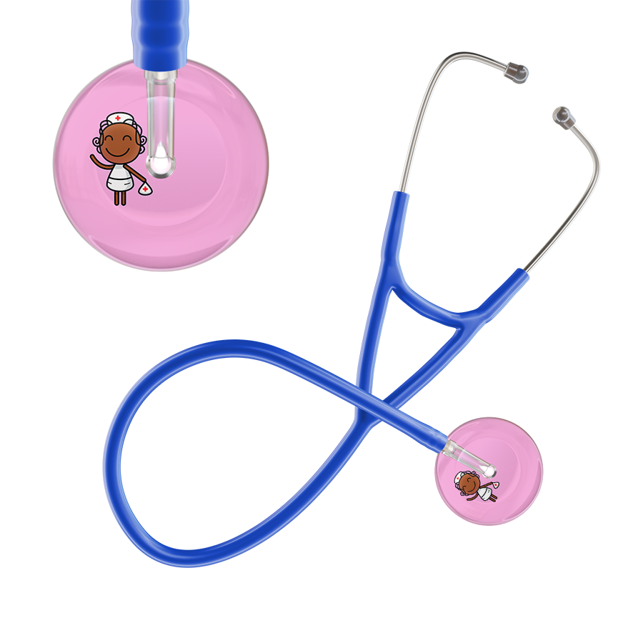 Cartoon Nurse F4 Skin Cardiology Stethoscope