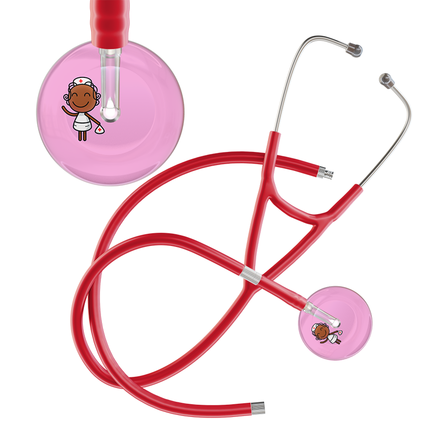 Cartoon Nurse F4 Skin Cardiology Stethoscope