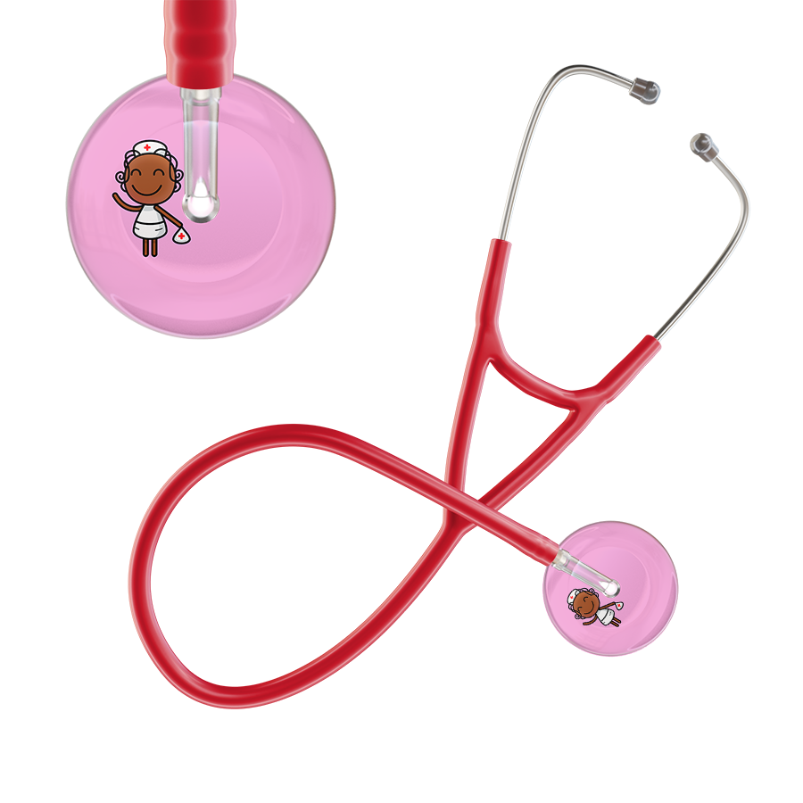 Cartoon Nurse F4 Skin Cardiology Stethoscope