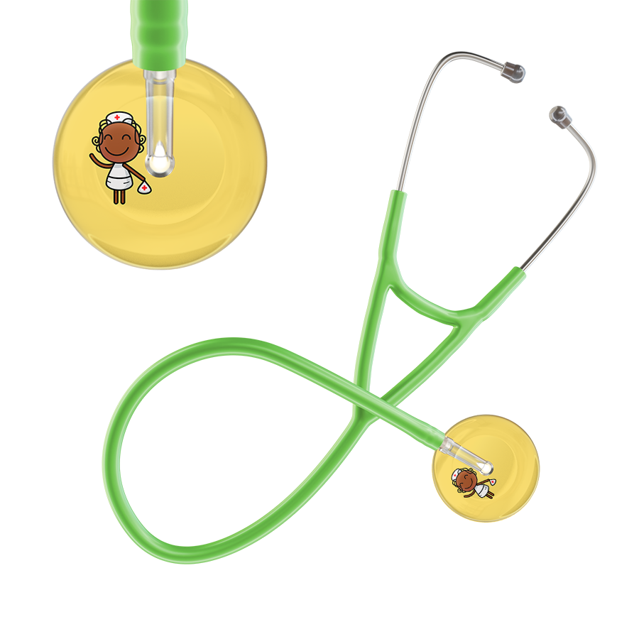 Cartoon Nurse F4 Skin Cardiology Stethoscope