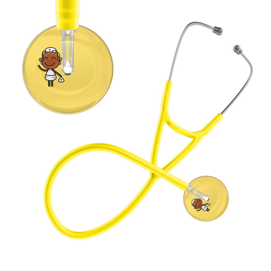 Cartoon Nurse F4 Skin Cardiology Stethoscope
