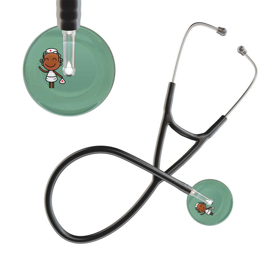 Cartoon Nurse F4 Skin Cardiology Stethoscope