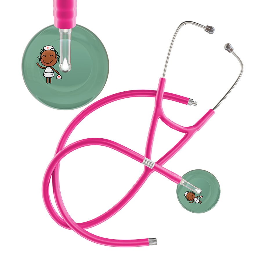 Cartoon Nurse F4 Skin Cardiology Stethoscope