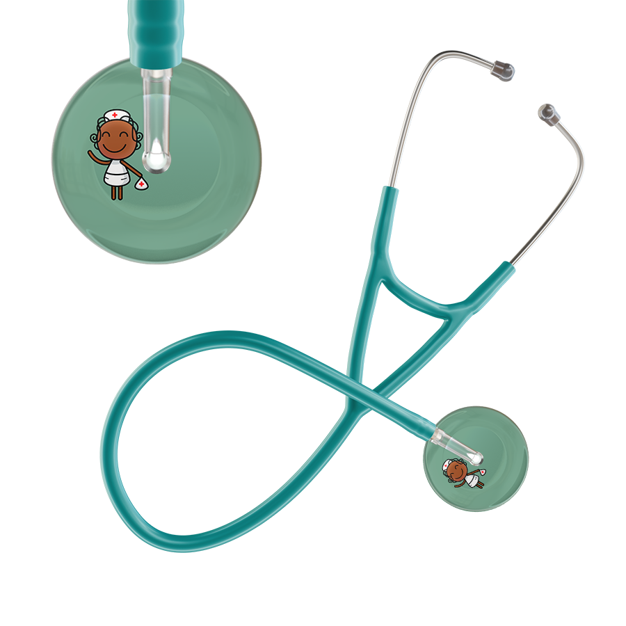 Cartoon Nurse F4 Skin Cardiology Stethoscope