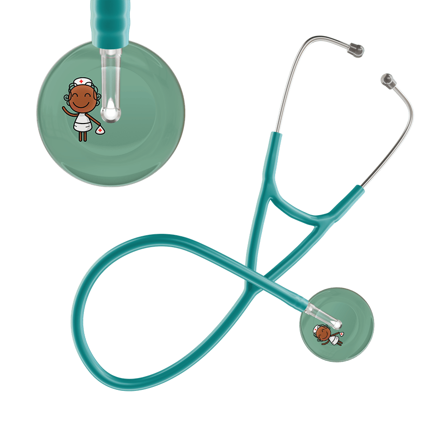 Ultrascope Single Stethoscope Sage F4 Cartoon Nurse / Adult / Jade Cartoon Nurse F4 Skin Cardiology Stethoscope