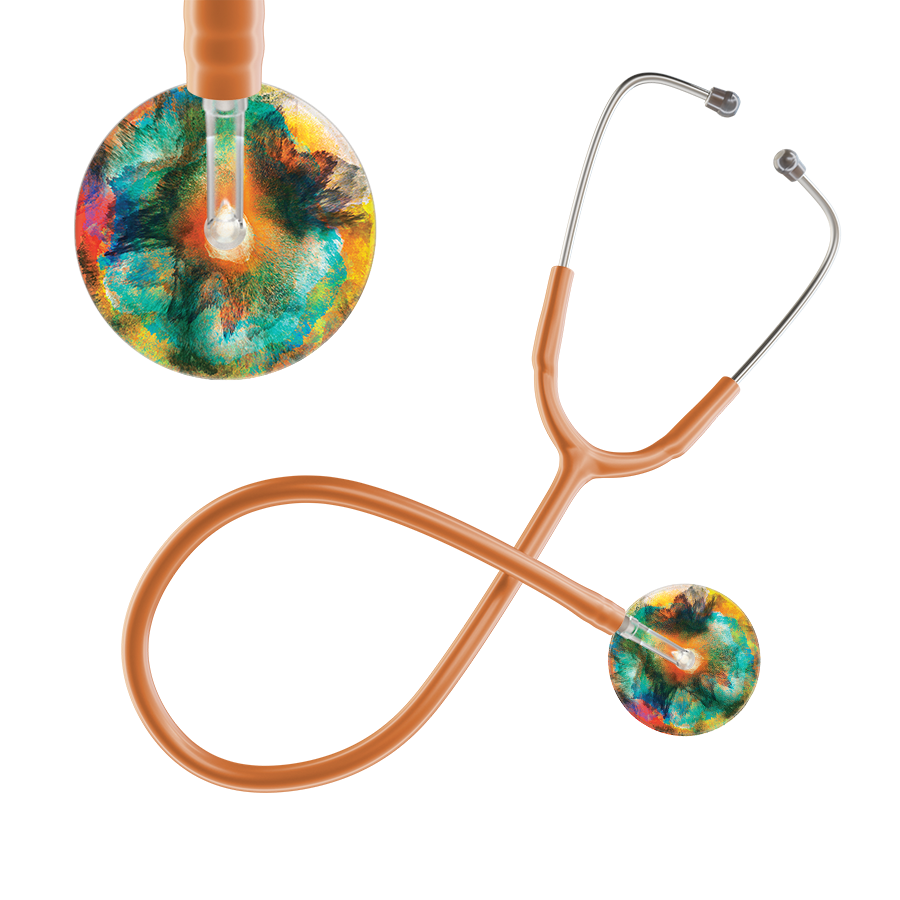 TieDye Multi Color Stethoscope - Watercolor Designs