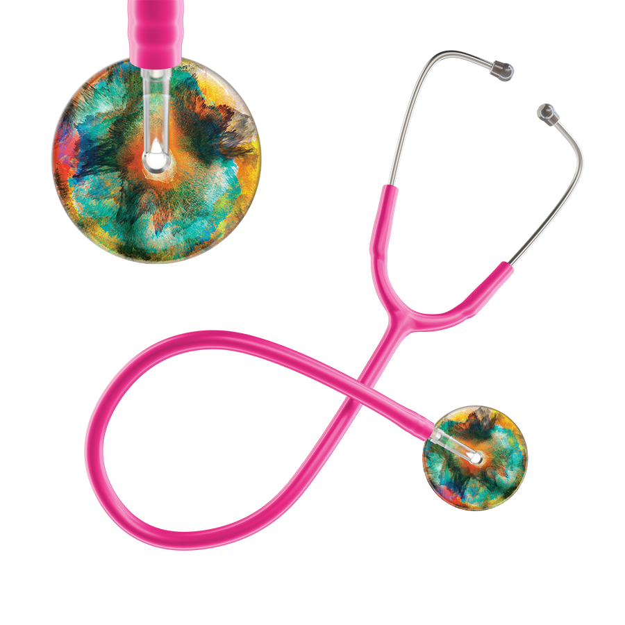 TieDye Multi Color Stethoscope - Watercolor Designs