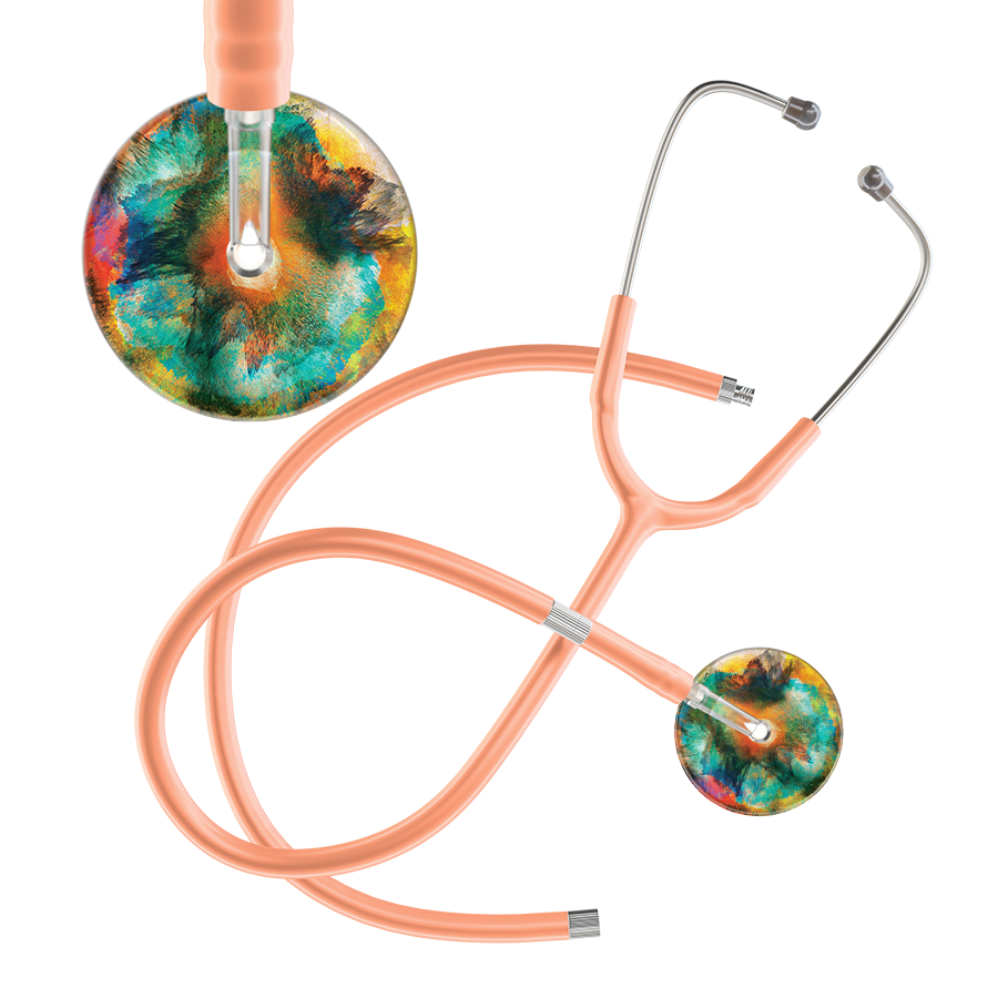 TieDye Multi Color Stethoscope - Watercolor Designs