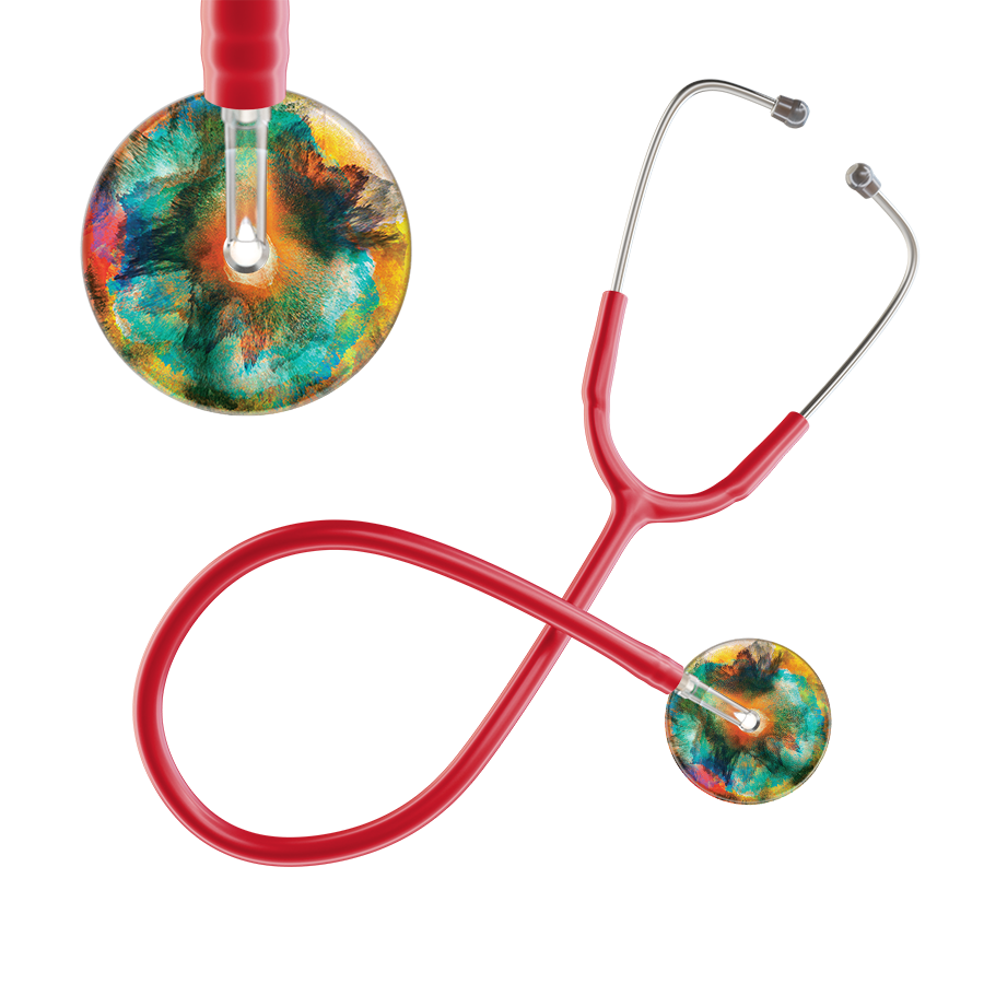 TieDye Multi Color Stethoscope - Watercolor Designs