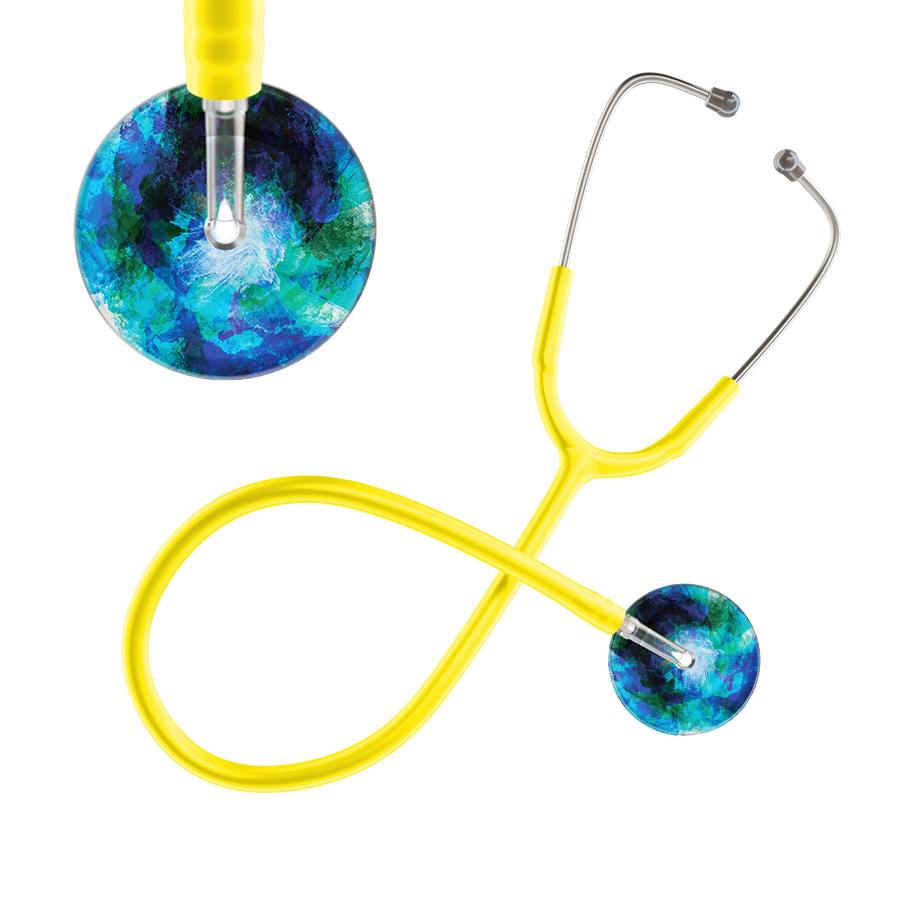 TieDye Multi Color Stethoscope - Watercolor Designs