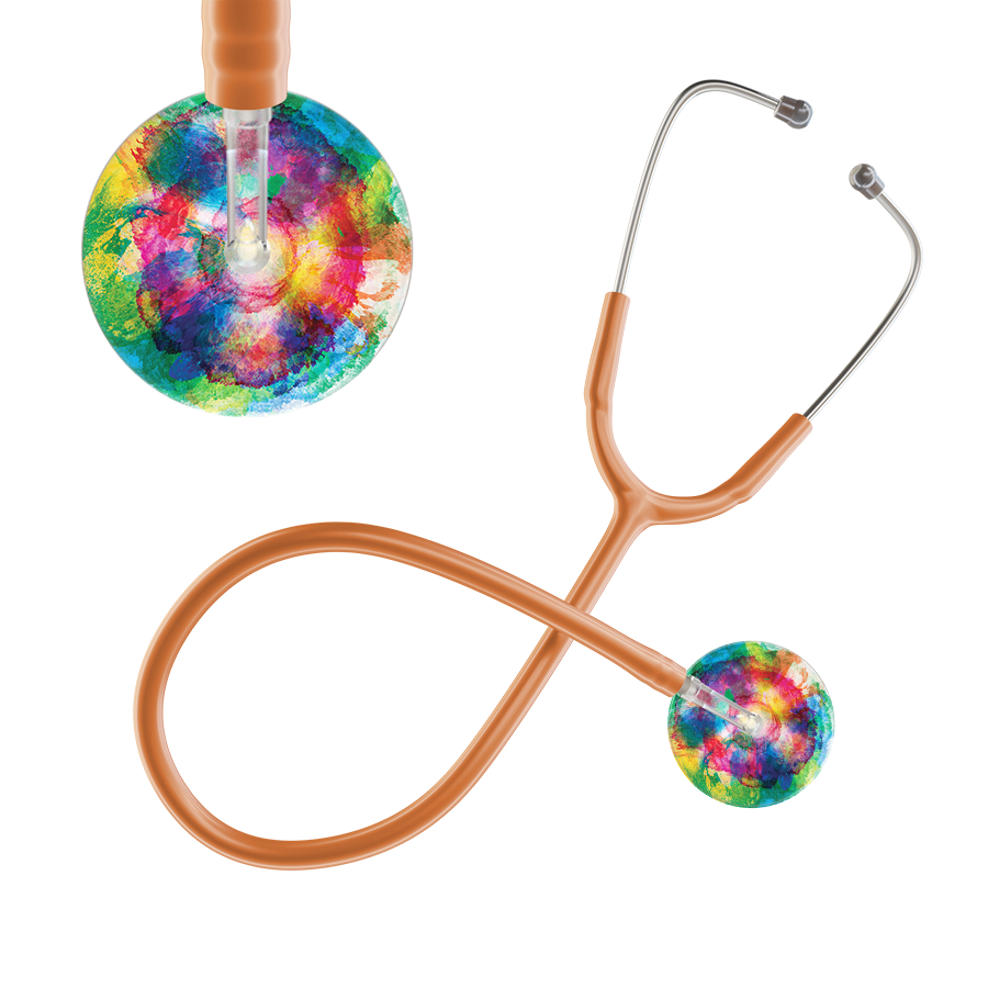 TieDye Multi Color Stethoscope - Watercolor Designs