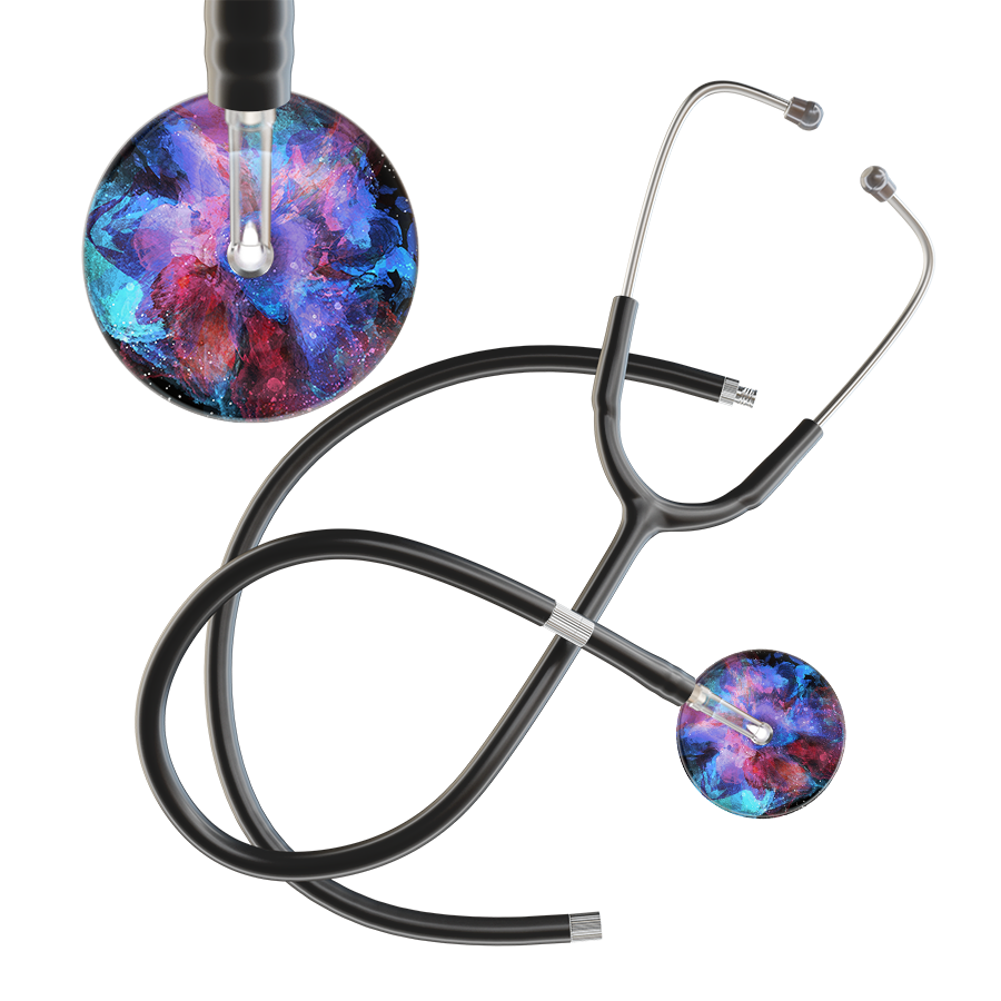 TieDye Multi Color Stethoscope - Watercolor Designs