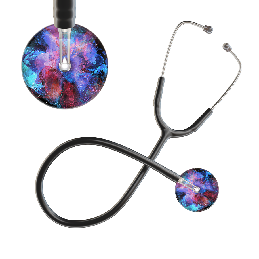 TieDye Multi Color Stethoscope - Watercolor Designs
