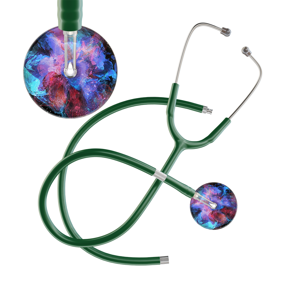 TieDye Multi Color Stethoscope - Watercolor Designs
