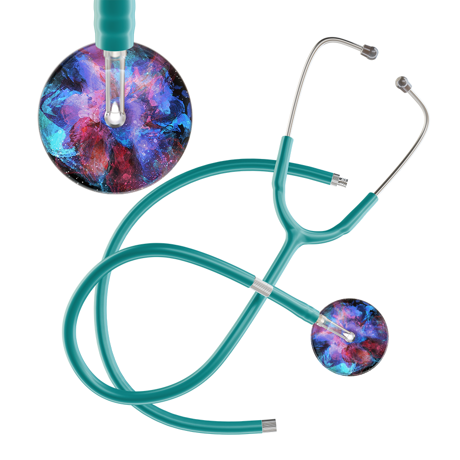 TieDye Multi Color Stethoscope - Watercolor Designs
