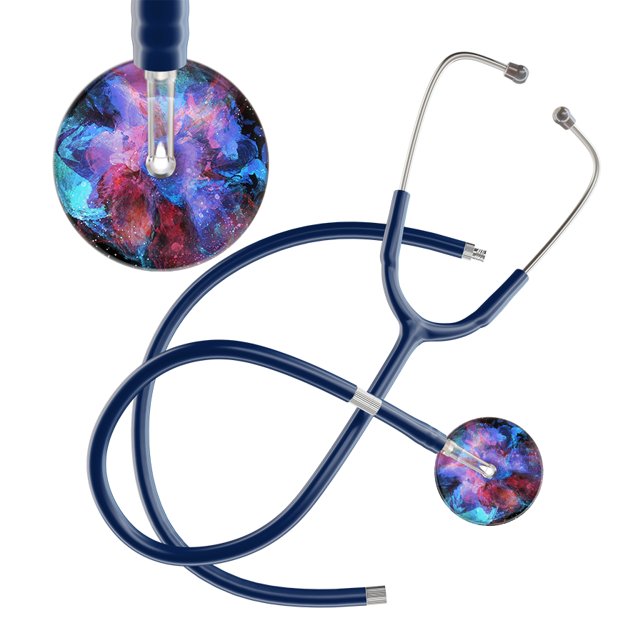 TieDye Multi Color Stethoscope - Watercolor Designs