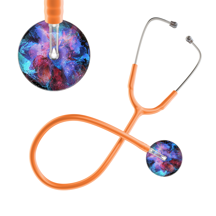 TieDye Multi Color Stethoscope - Watercolor Designs