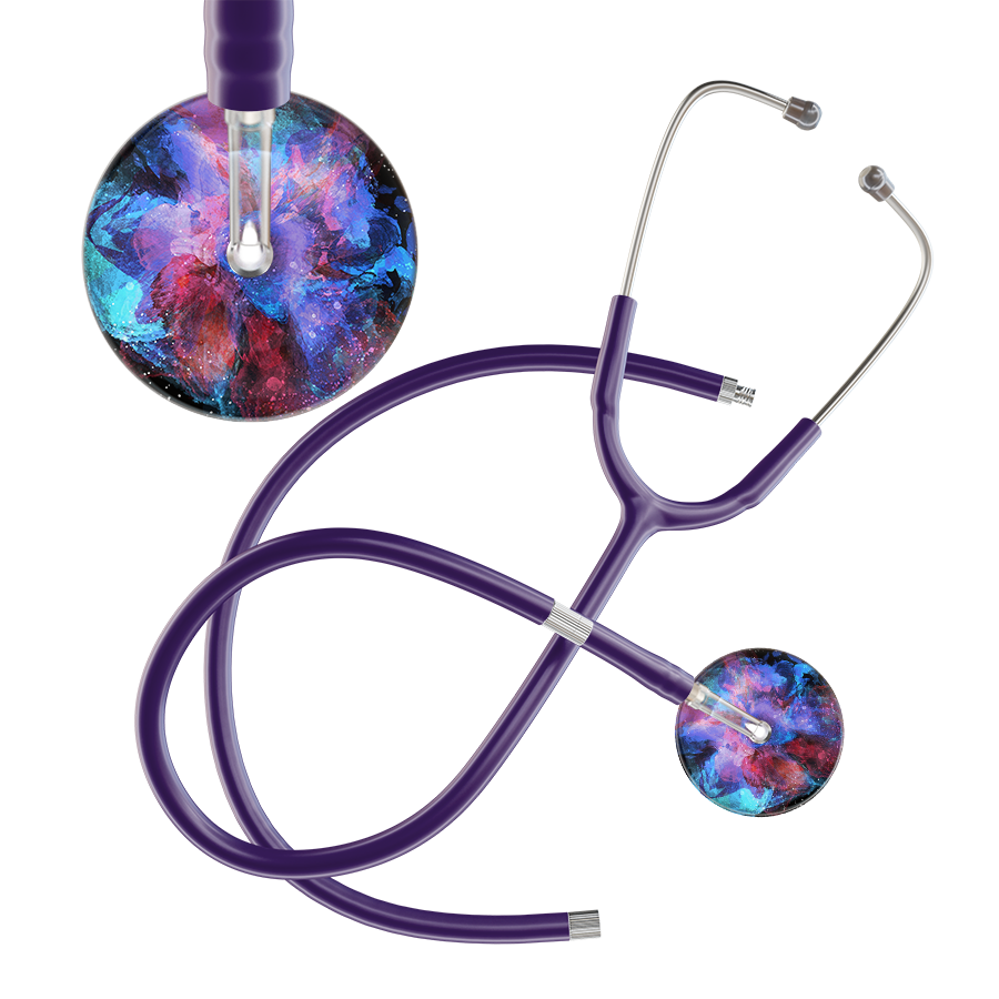 TieDye Multi Color Stethoscope - Watercolor Designs