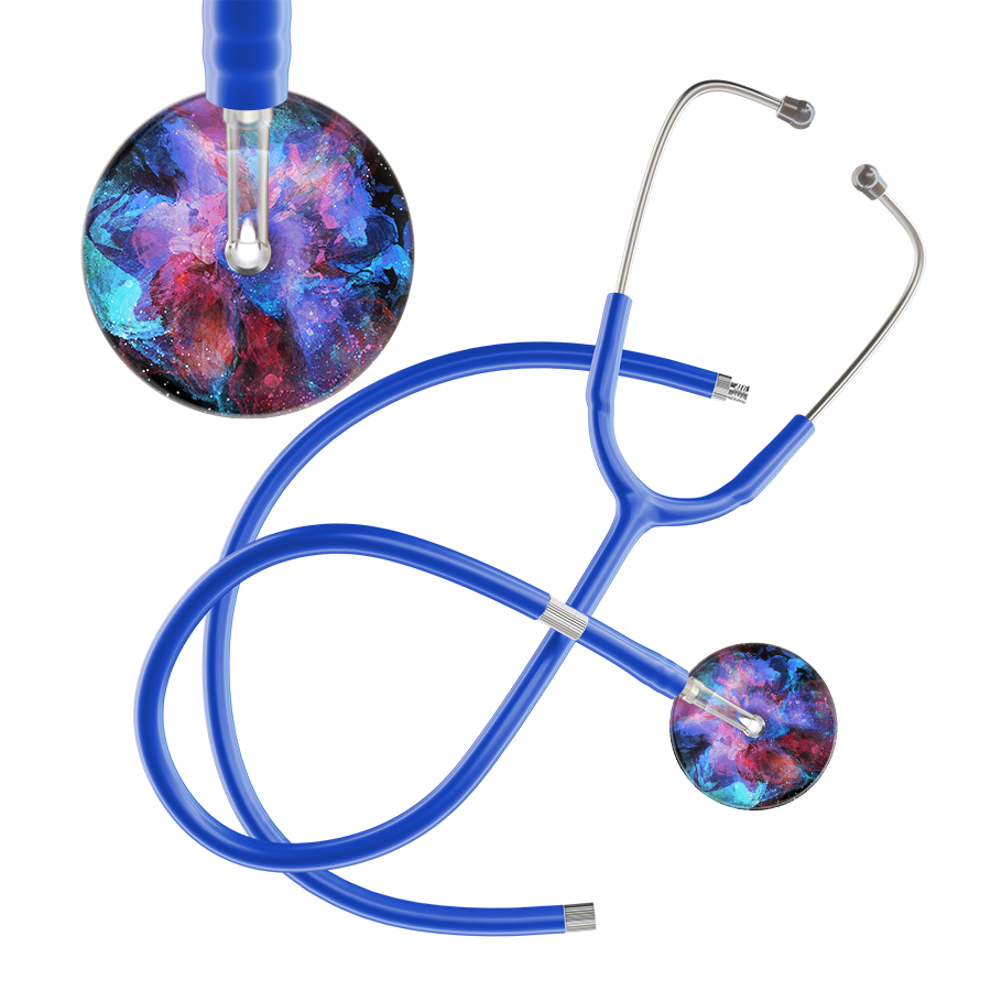 TieDye Multi Color Stethoscope - Watercolor Designs