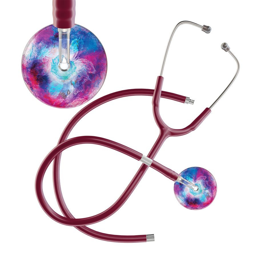 TieDye Multi Color Stethoscope - Watercolor Designs