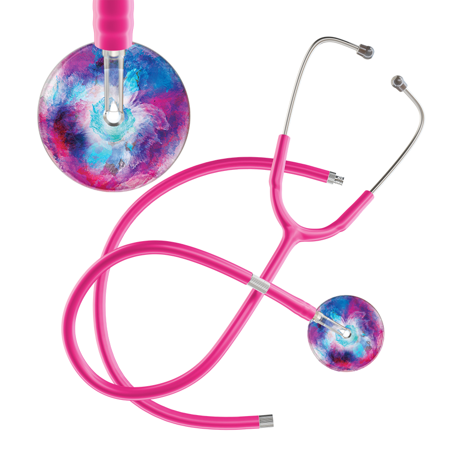 TieDye Multi Color Stethoscope - Watercolor Designs