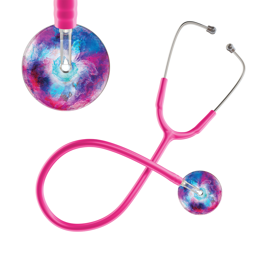 TieDye Multi Color Stethoscope - Watercolor Designs