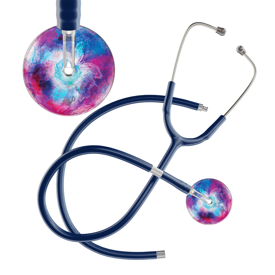 TieDye Multi Color Stethoscope - Watercolor Designs