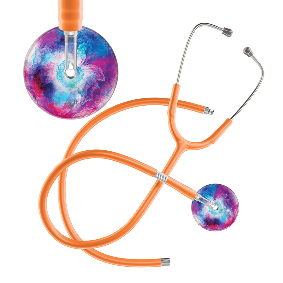 TieDye Multi Color Stethoscope - Watercolor Designs