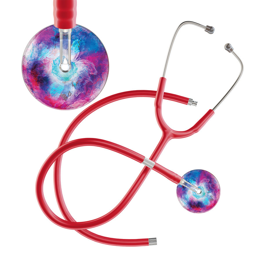 TieDye Multi Color Stethoscope - Watercolor Designs