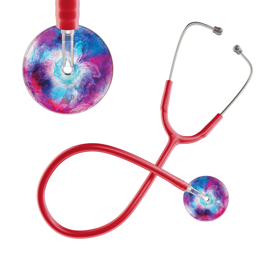 TieDye Multi Color Stethoscope - Watercolor Designs