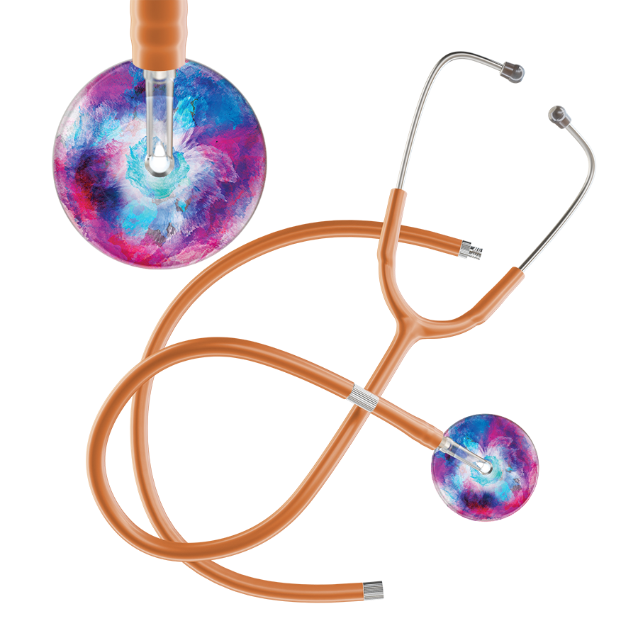 TieDye Multi Color Stethoscope - Watercolor Designs