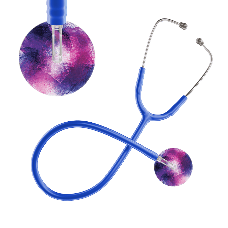 TieDye Stethoscope - Watercolor Designs
