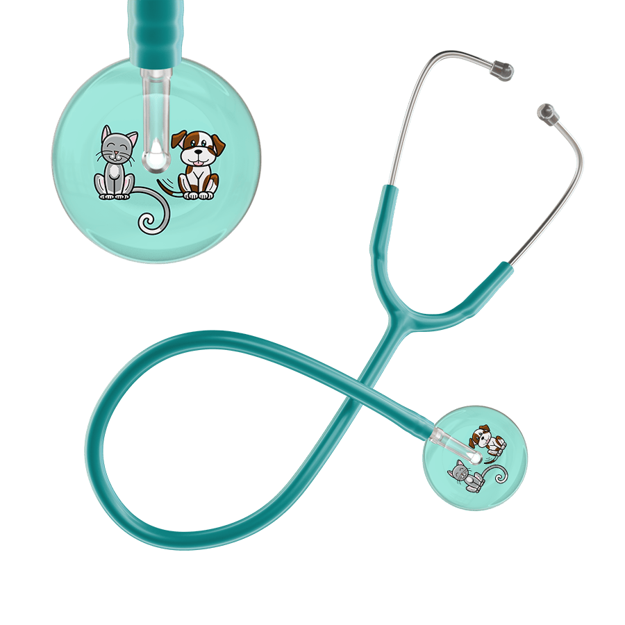 Ultrascope Single Stethoscope Cat & Dog Robin's Egg (EB) / Adult / Jade Light Cat & Dog Stethoscope
