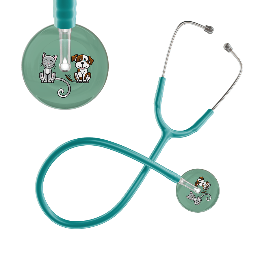 Ultrascope Single Stethoscope Cat & Dog Sage (SG) / Adult / Jade Dark Cat & Dog Stethoscope