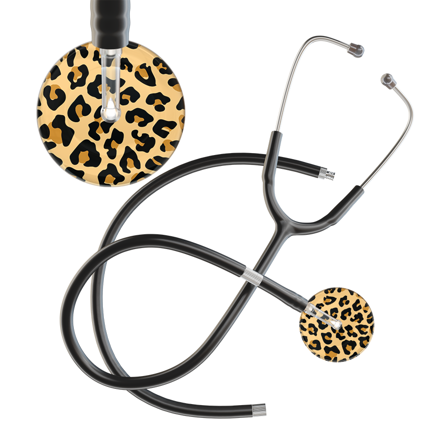 Leopard Pattern Stethoscope - Leopard Print