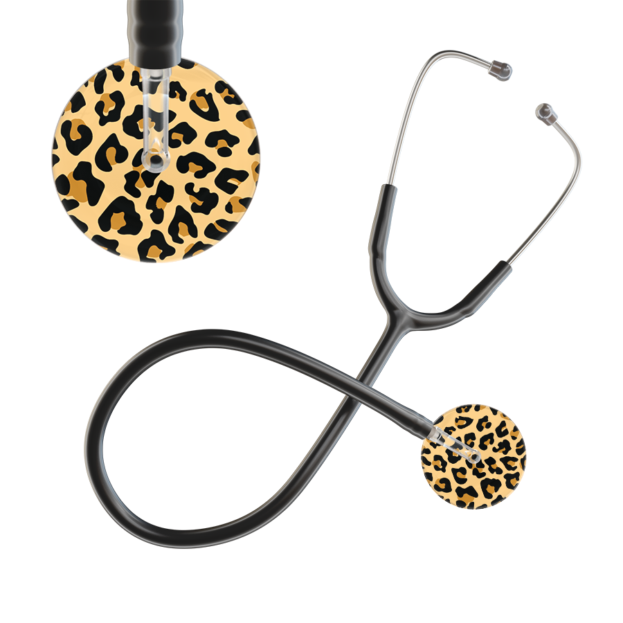 Leopard Pattern Stethoscope - Leopard Print