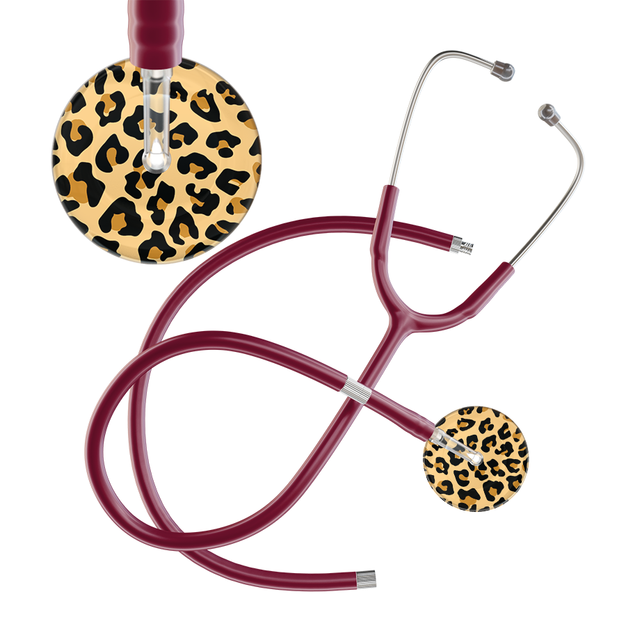 Leopard Pattern Stethoscope - Leopard Print