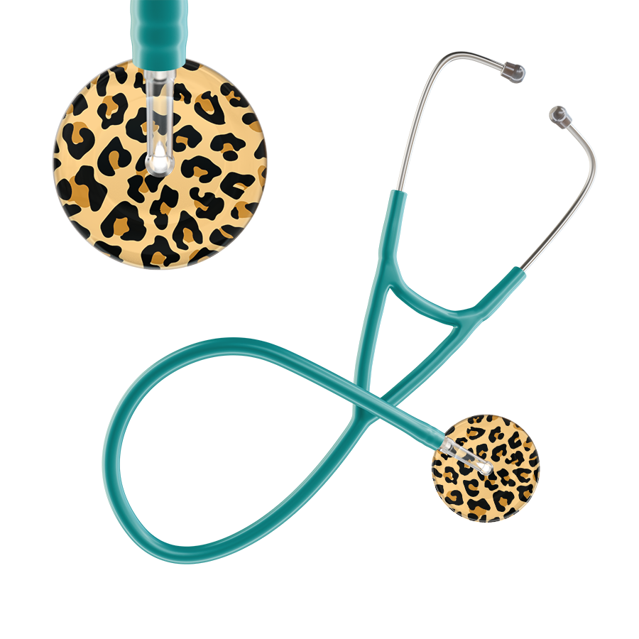 Leopard Pattern Cardiology Stethoscope - Leopard Print