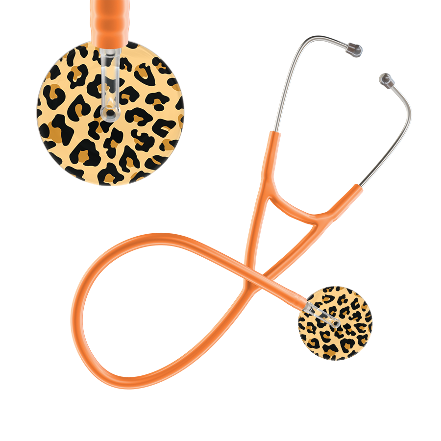 Leopard Pattern Cardiology Stethoscope - Leopard Print