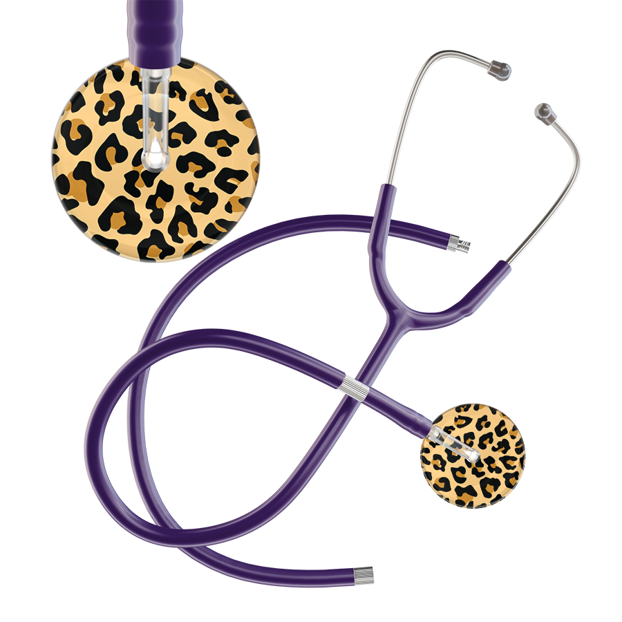 Leopard Pattern Stethoscope - Leopard Print