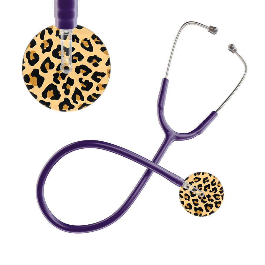 Leopard Pattern Stethoscope - Leopard Print